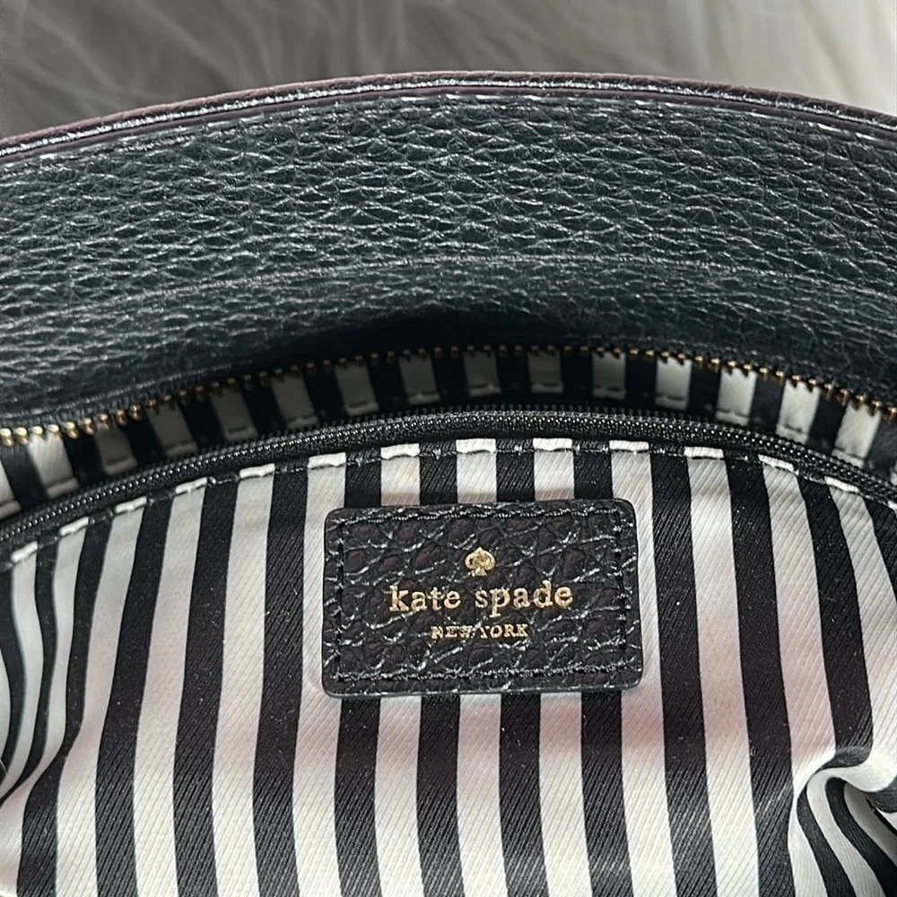 KATE SPADE NEW YORK designer iconic large pebbled leather bag gorgeous like new
